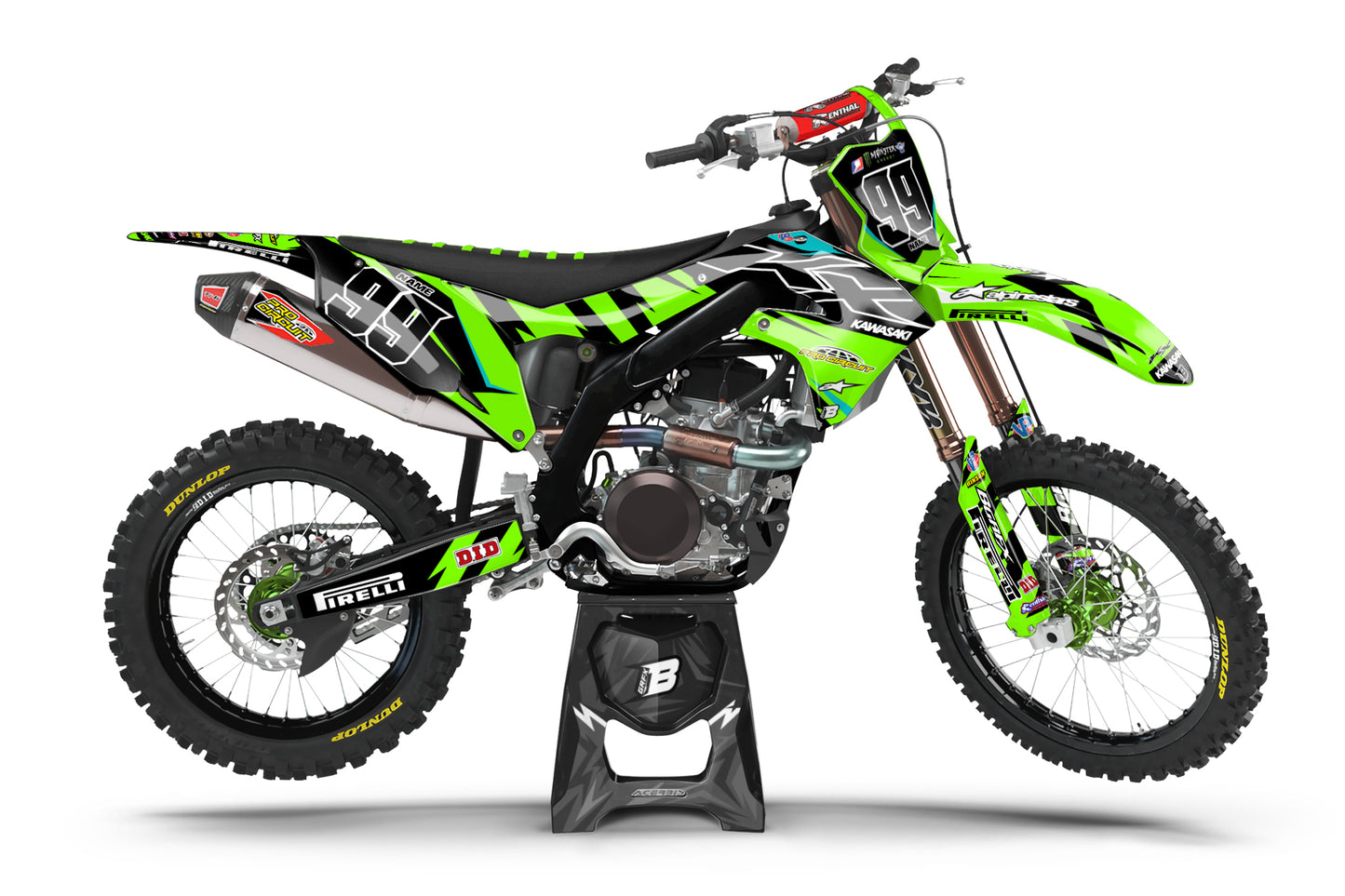 GRAPHICS KIT FOR KAWASAKI ''ACTIVE'' DESIGN