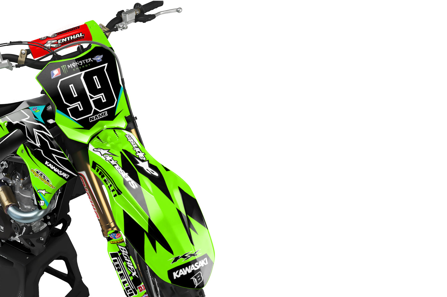 GRAPHICS KIT FOR KAWASAKI ''ACTIVE'' DESIGN