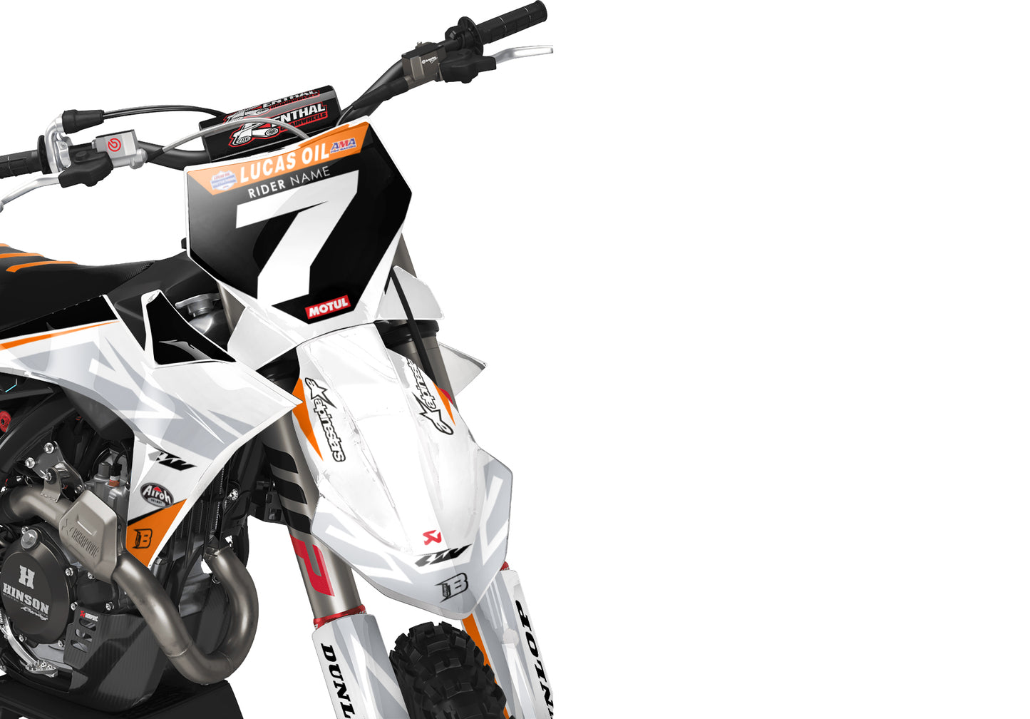 FULL GRAPHICS KIT FOR KTM ''WALLED'' DESIGN