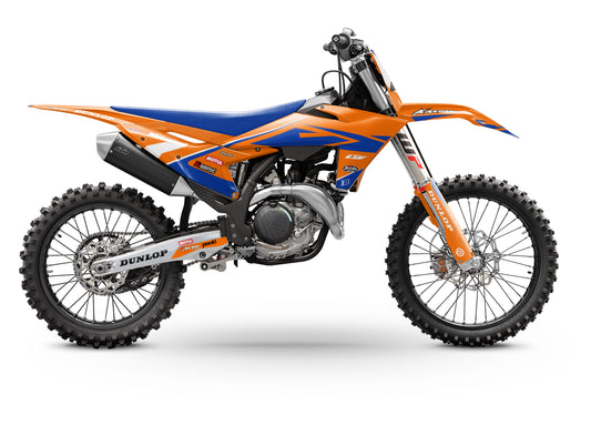 FULL GRAPHICS KIT FOR KTM ''WALLED ORANGE'' DESIGN