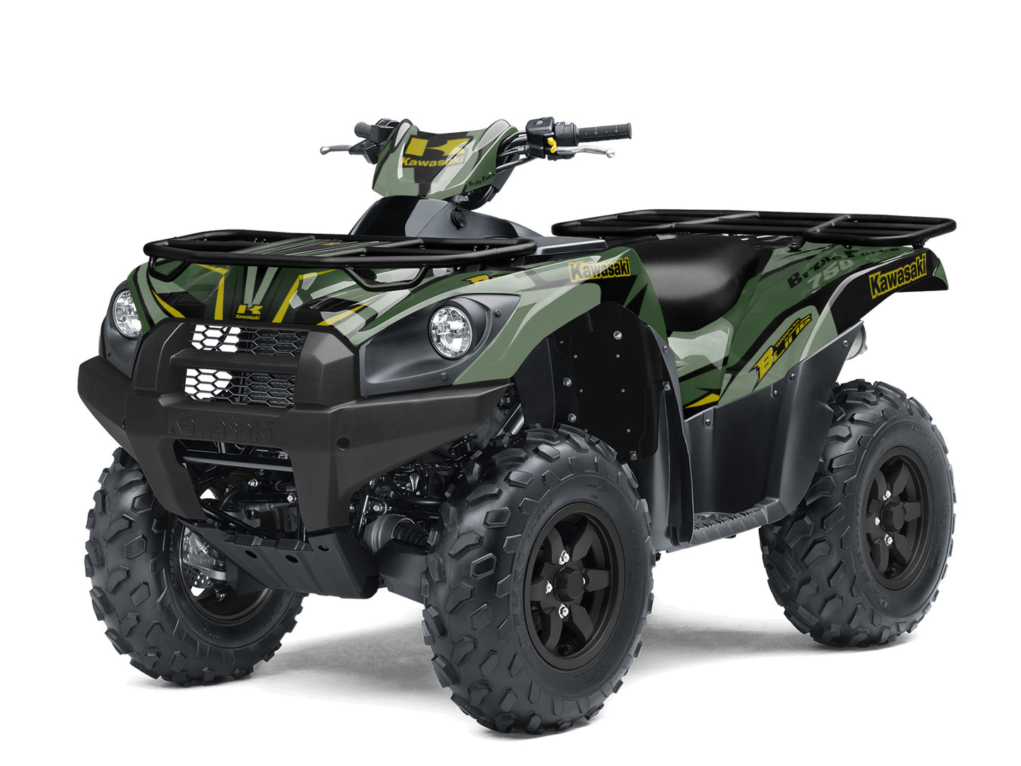 KAWASAKI BRUTE FORCE 750 FULL GRAPHICS KIT ''FACTORED ARMY'' DESIGN