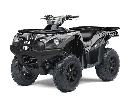 KAWASAKI BRUTE FORCE 750 FULL GRAPHICS KIT ''FACTORED GREY'' DESIGN