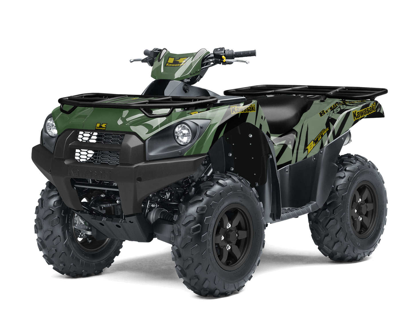 KAWASAKI BRUTE FORCE 750 FULL GRAPHICS KIT ''PULSED ARMY'' DESIGN