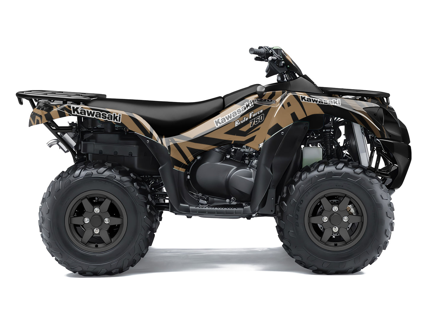 KAWASAKI BRUTE FORCE 750 FULL GRAPHICS KIT ''PULSED SAND'' DESIGN