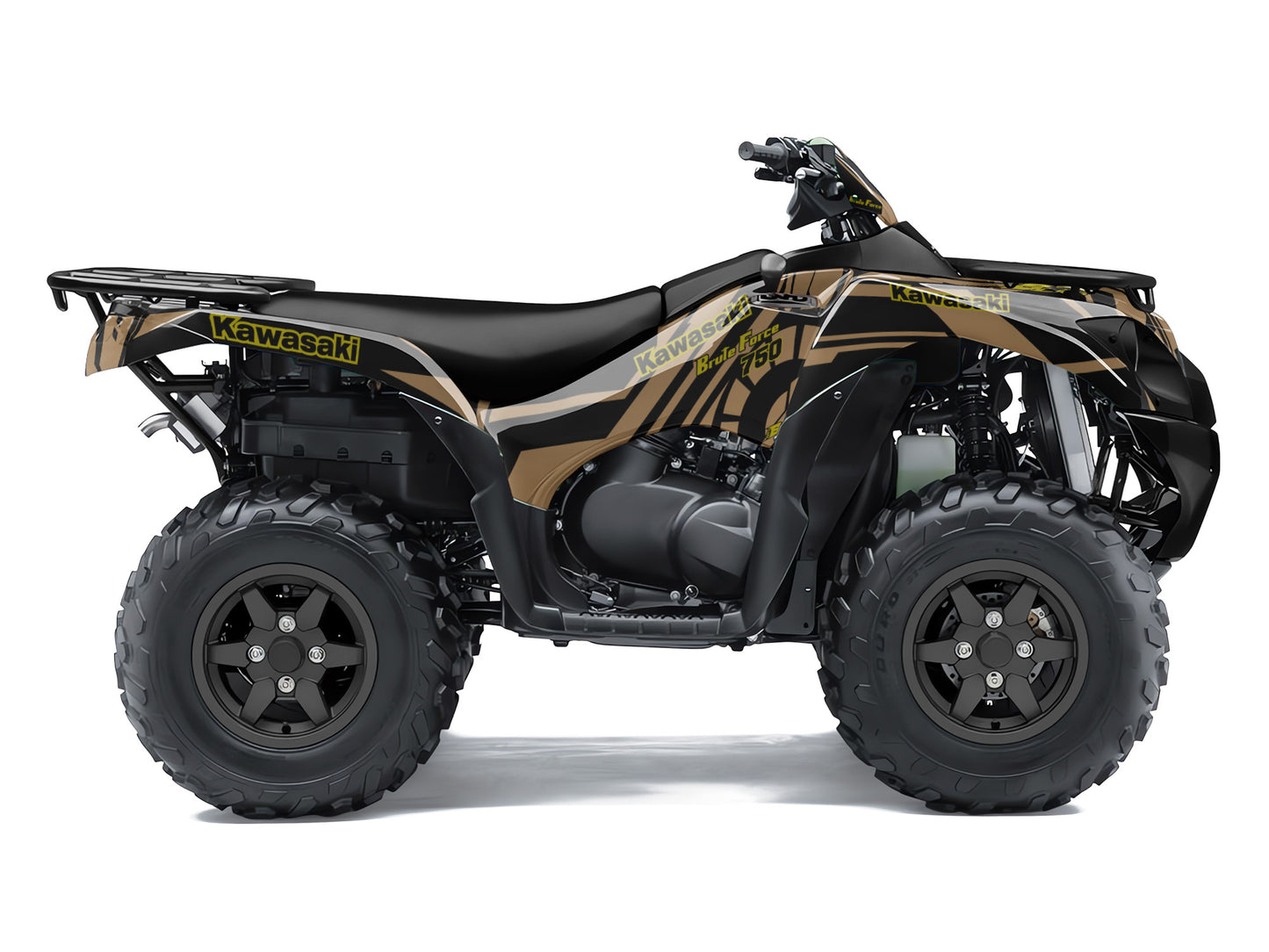 KAWASAKI BRUTE FORCE 750 FULL GRAPHICS KIT ''TOOLED MUD'' DESIGN