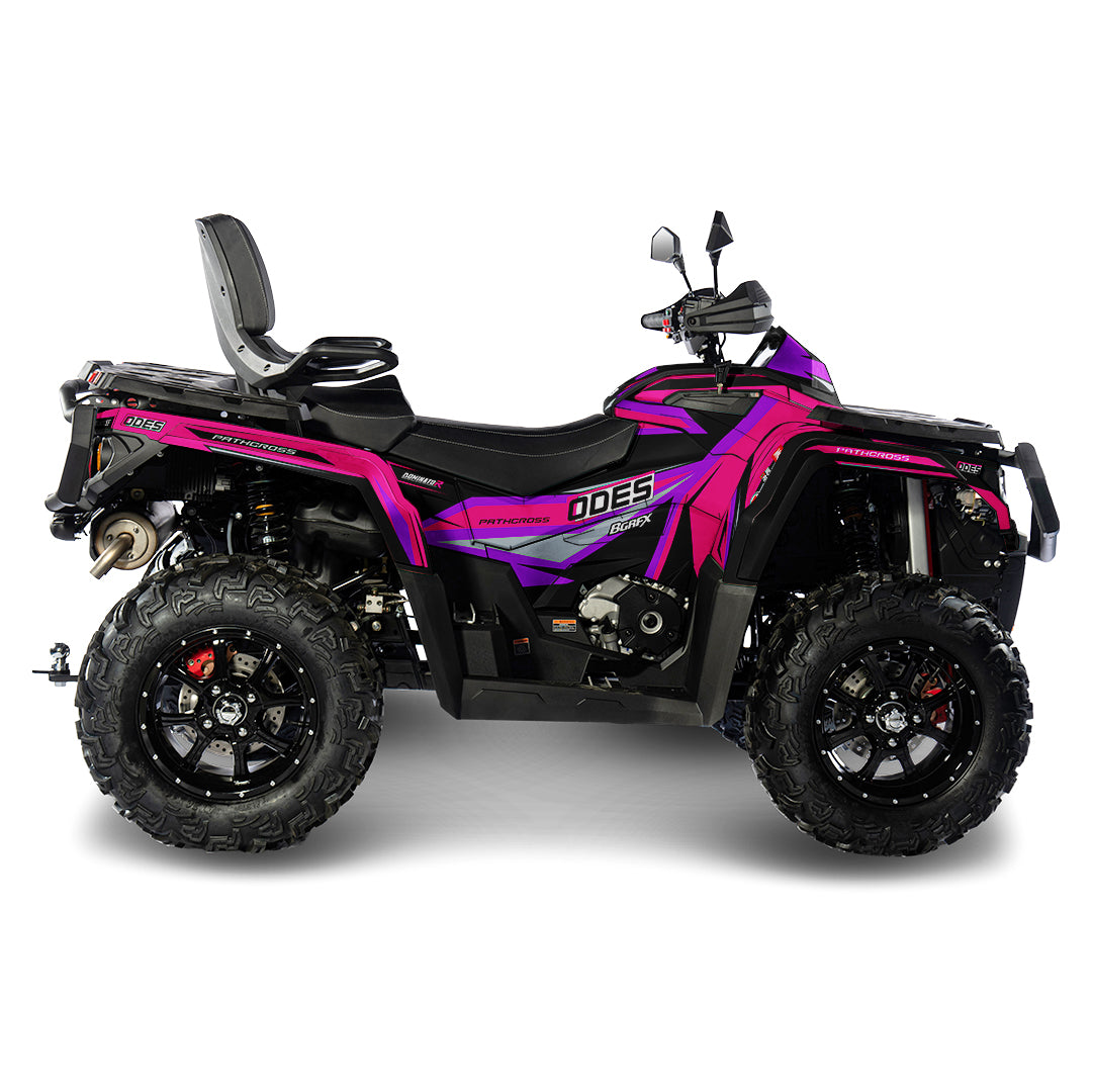 AODES ODES PATHCROSS 650 800 1000 FULL GRAPHICS KIT ''SHARPED PINK'' DESIGN