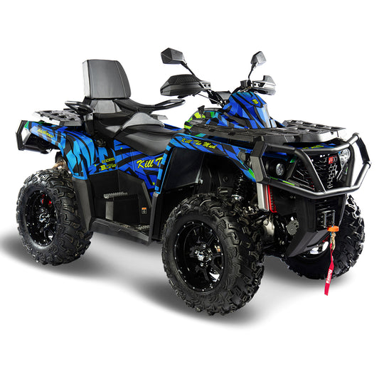 AODES ODES PATHCROSS 650 800 1000 FULL GRAPHICS KIT ''ZEBRA BLUE'' DESIGN