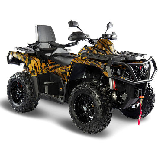 AODES ODES PATHCROSS 650 800 1000 FULL GRAPHICS KIT ''ZEBRA GOLD'' DESIGN