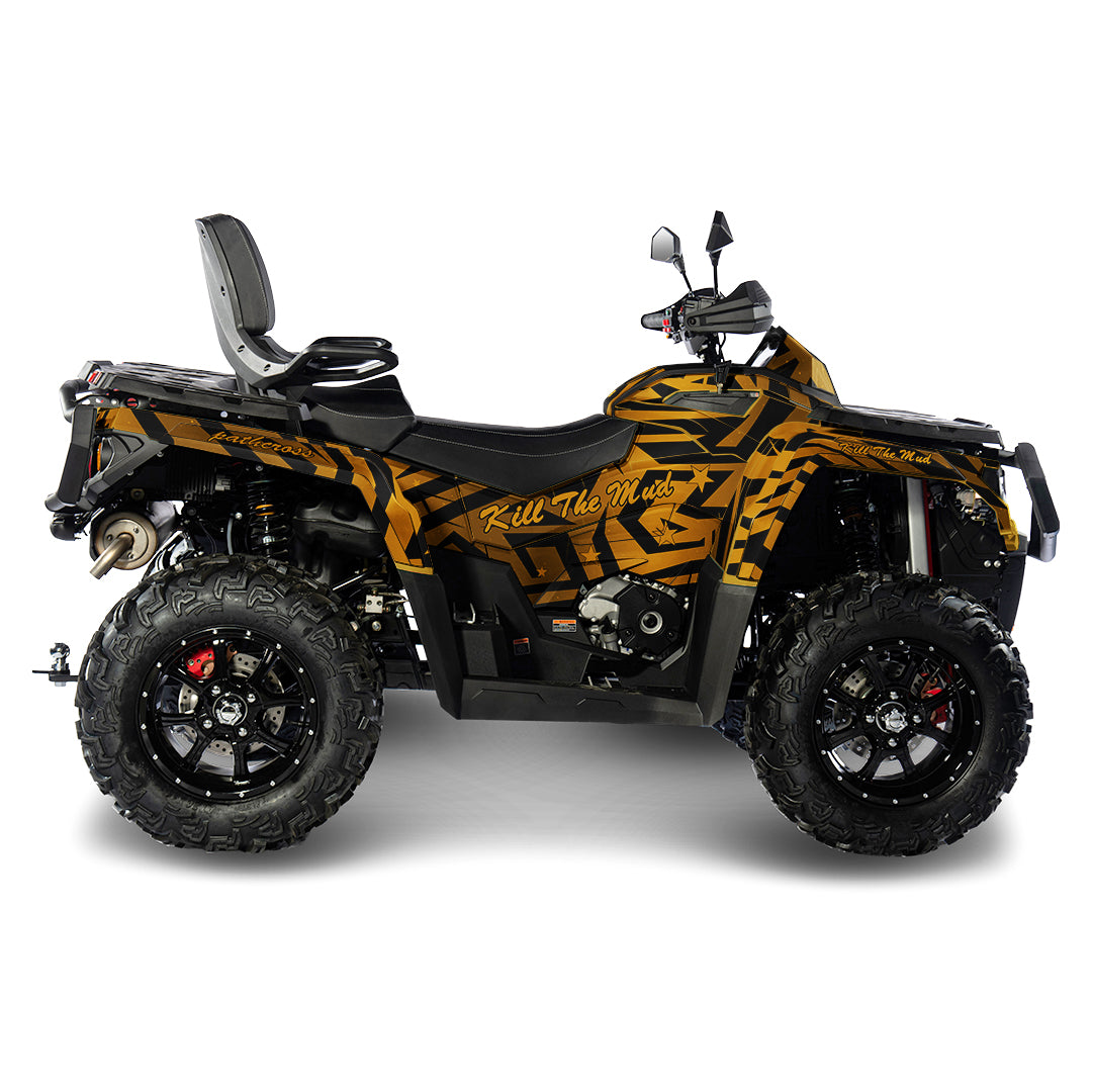 AODES ODES PATHCROSS 650 800 1000 FULL GRAPHICS KIT ''ZEBRA GOLD'' DESIGN