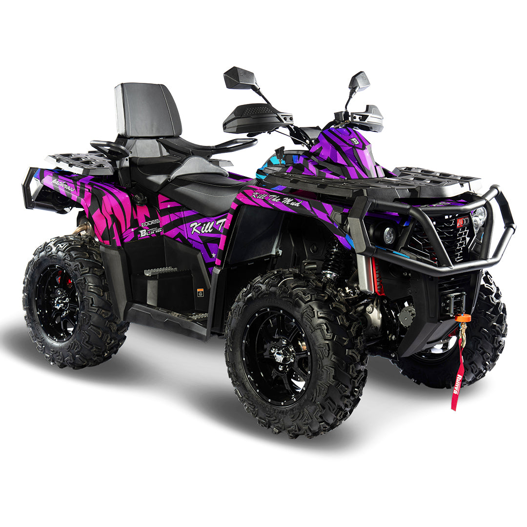 AODES ODES PATHCROSS 650 800 1000 FULL GRAPHICS KIT ''ZEBRA PINK'' DESIGN