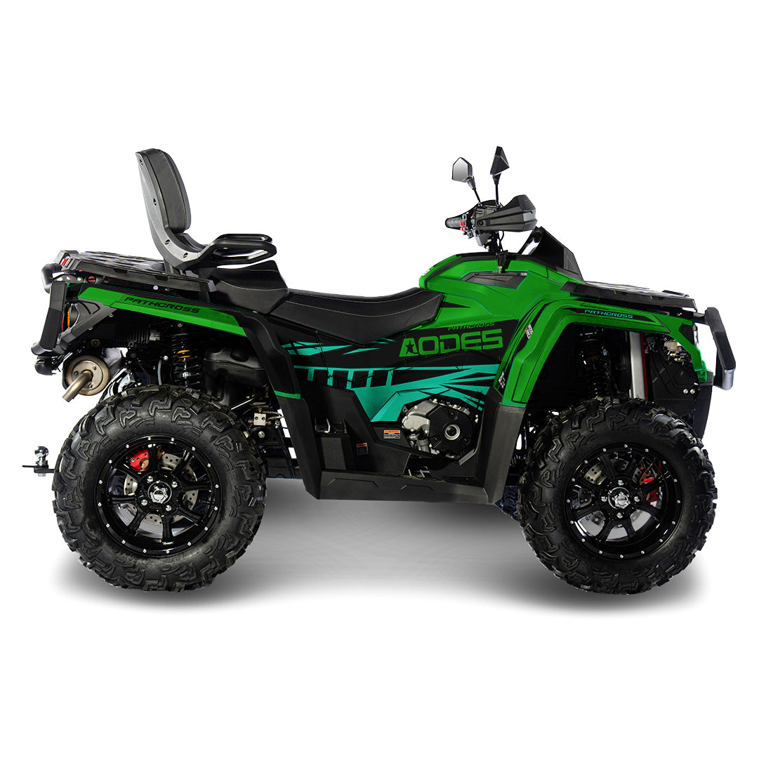 AODES ODES PATHCROSS 650 800 1000 FULL GRAPHICS KIT ''STRIPE GREEN'' DESIGN