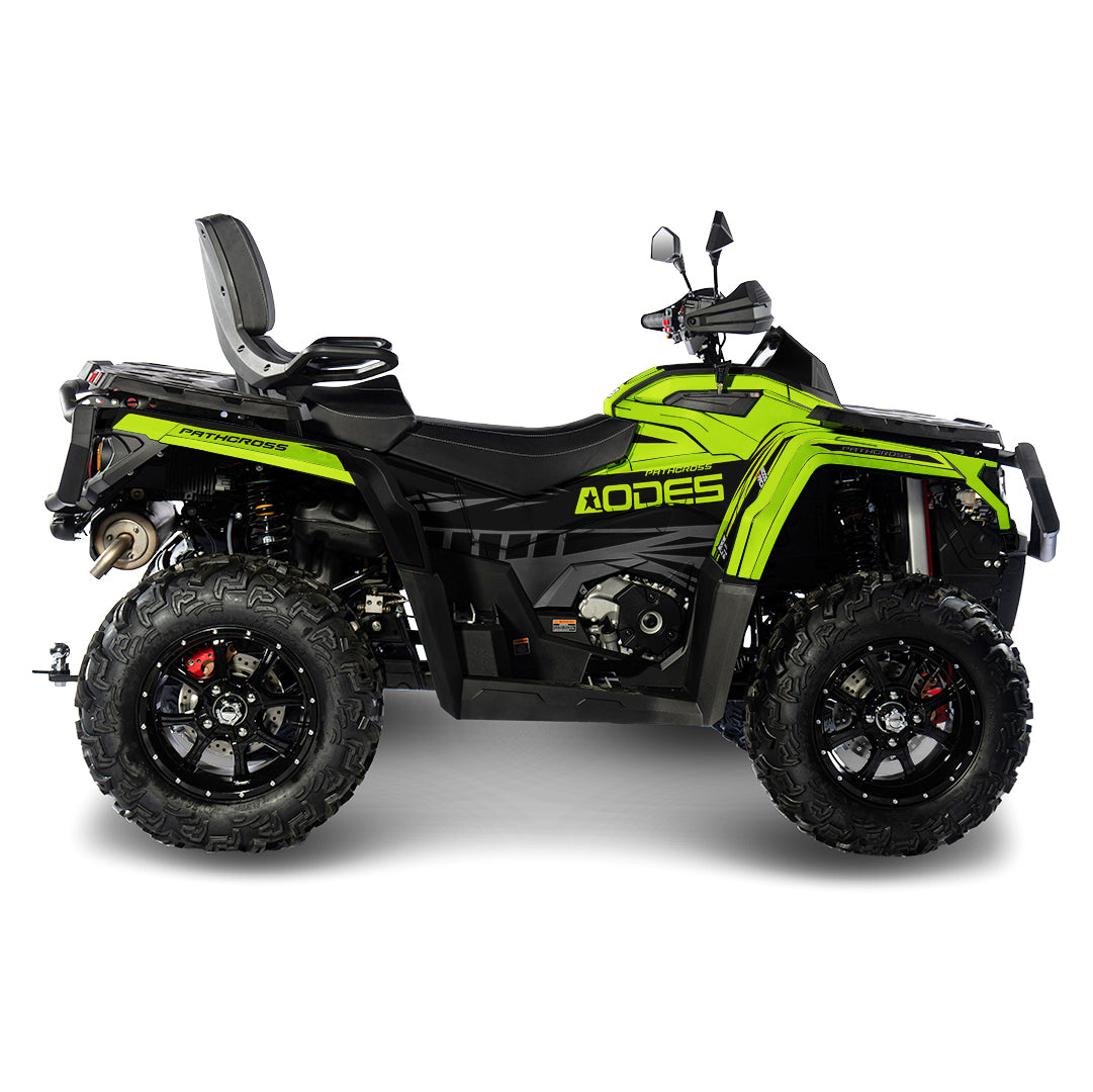 AODES ODES PATHCROSS 650 800 1000 FULL GRAPHICS KIT ''STRIPE LIME GREEN'' DESIGN