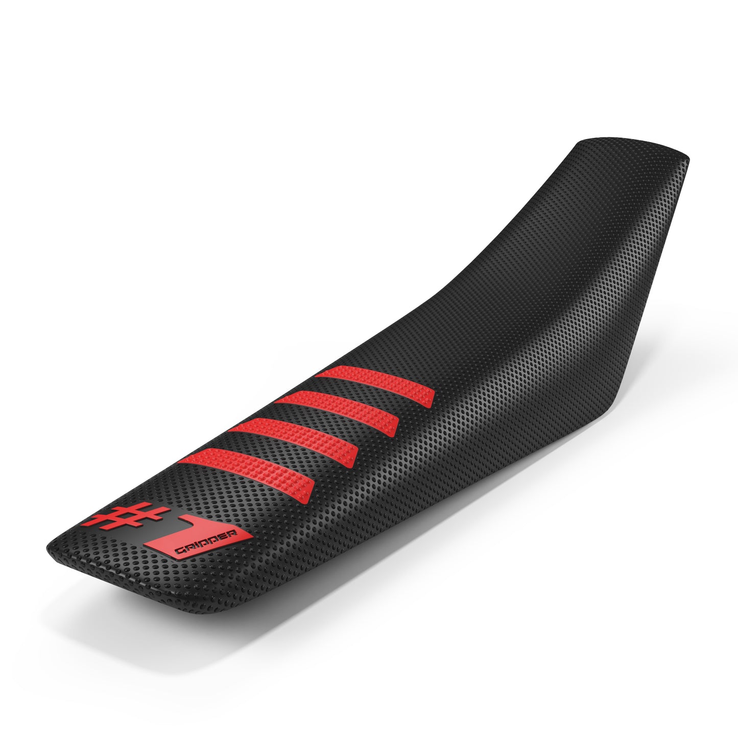 Seat Cover - RIBBED - Black/Red