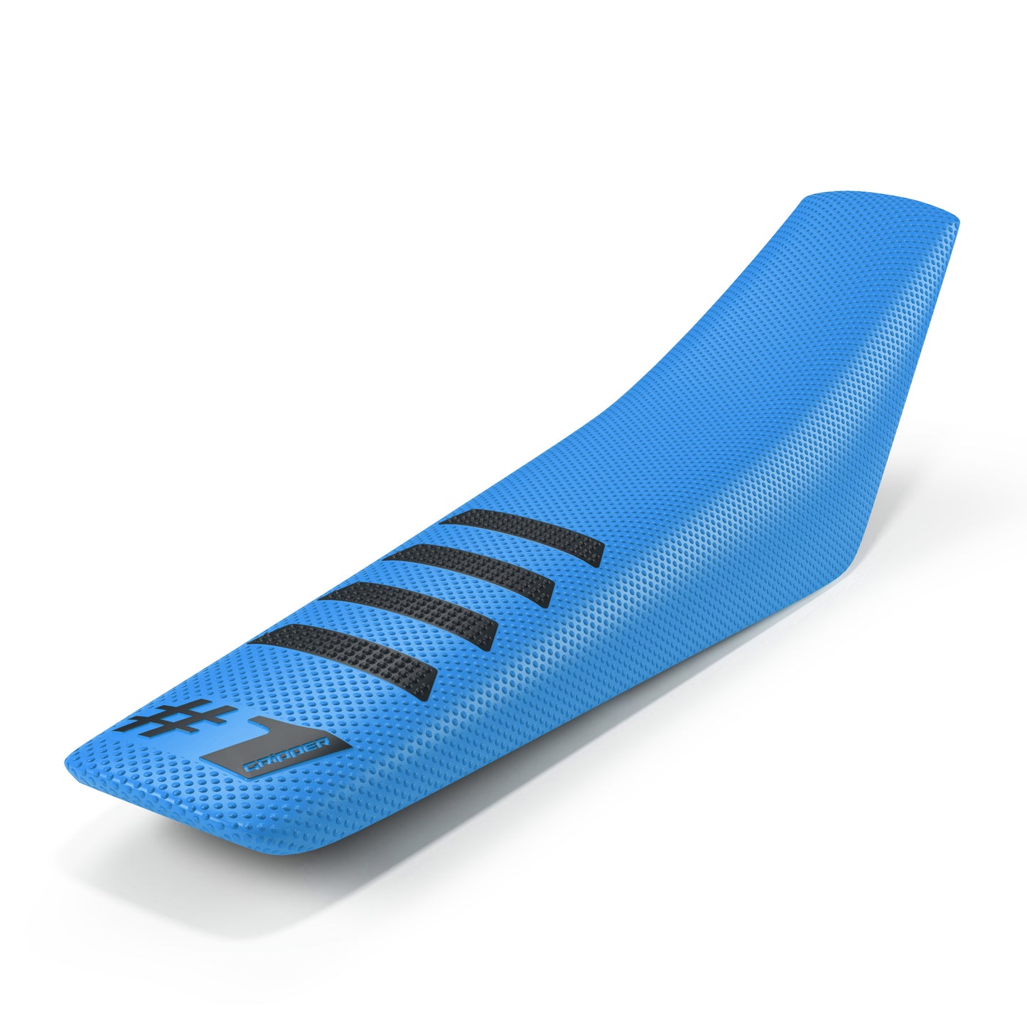 Seat Cover - RIBBED - Light Blue/Black