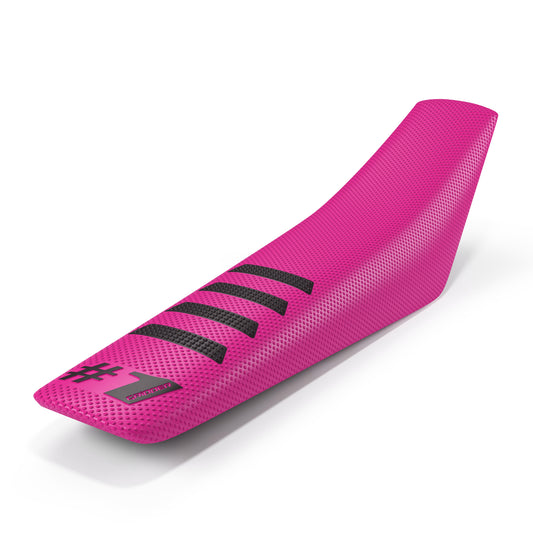 Seat Cover - RIBBED - Pink/Black