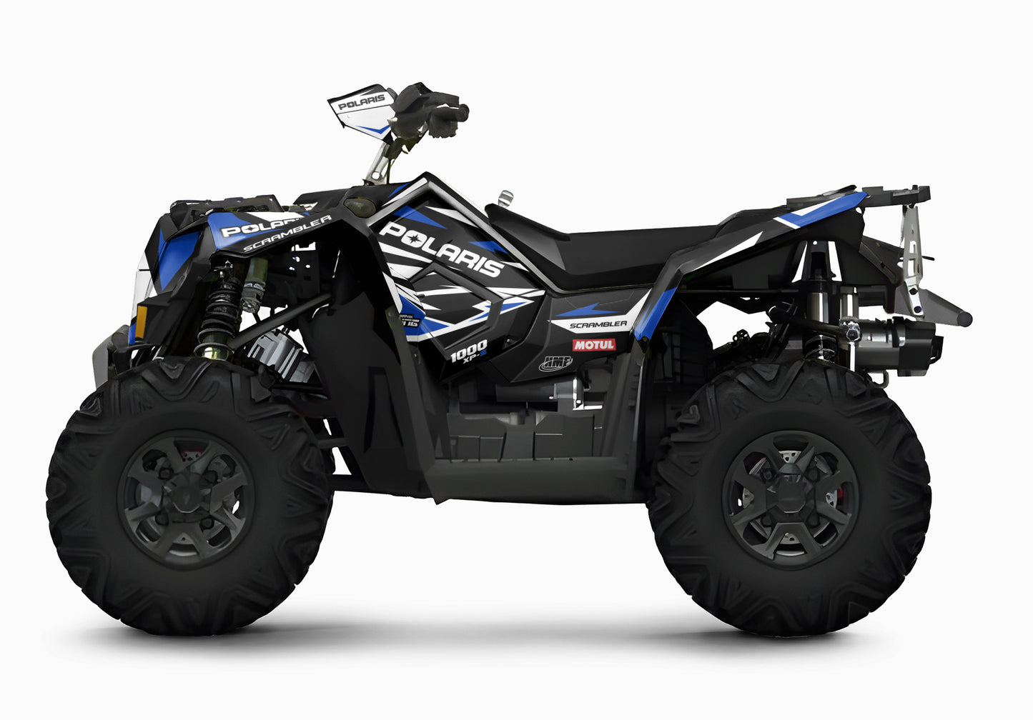 POLARIS SCRAMBLER XP 850-1000 FULL GRAPHICS KIT "RACING BLUE" DESIGN