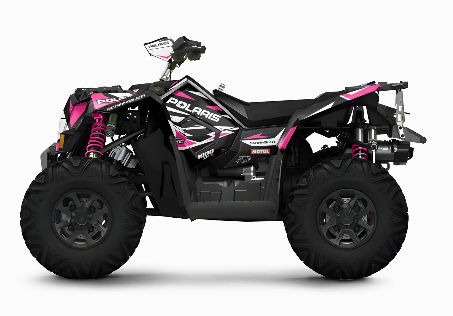 POLARIS SCRAMBLER XP 850-1000 FULL GRAPHICS KIT "RACING PINK" DESIGN