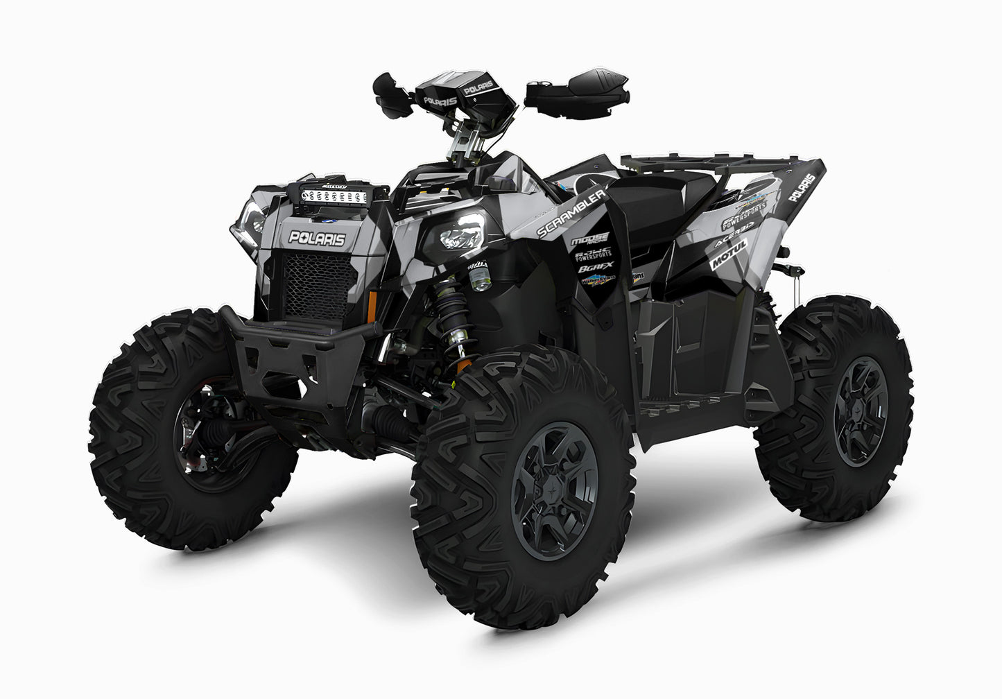 POLARIS SCRAMBLER XP 850-1000 FULL GRAPHICS KIT "FLUSHED GREY" DESIGN