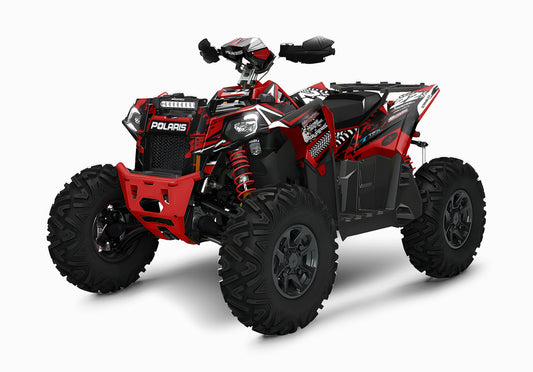 POLARIS SCRAMBLER XP 850-1000 FULL GRAPHICS KIT "ATTACK RED" DESIGN