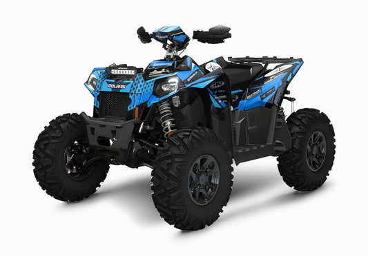 POLARIS SCRAMBLER XP 850-1000 FULL GRAPHICS KIT "HIGHCORE BLUE" DESIGN