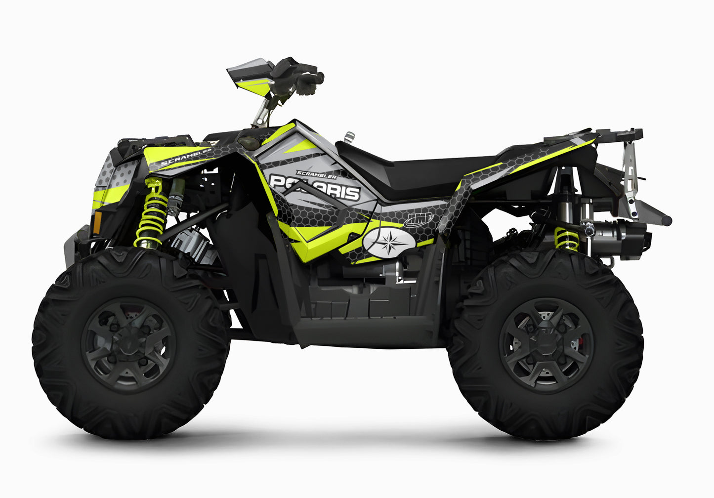 POLARIS SCRAMBLER XP 850-1000 FULL GRAPHICS KIT "HIGHCORE GREY" DESIGN