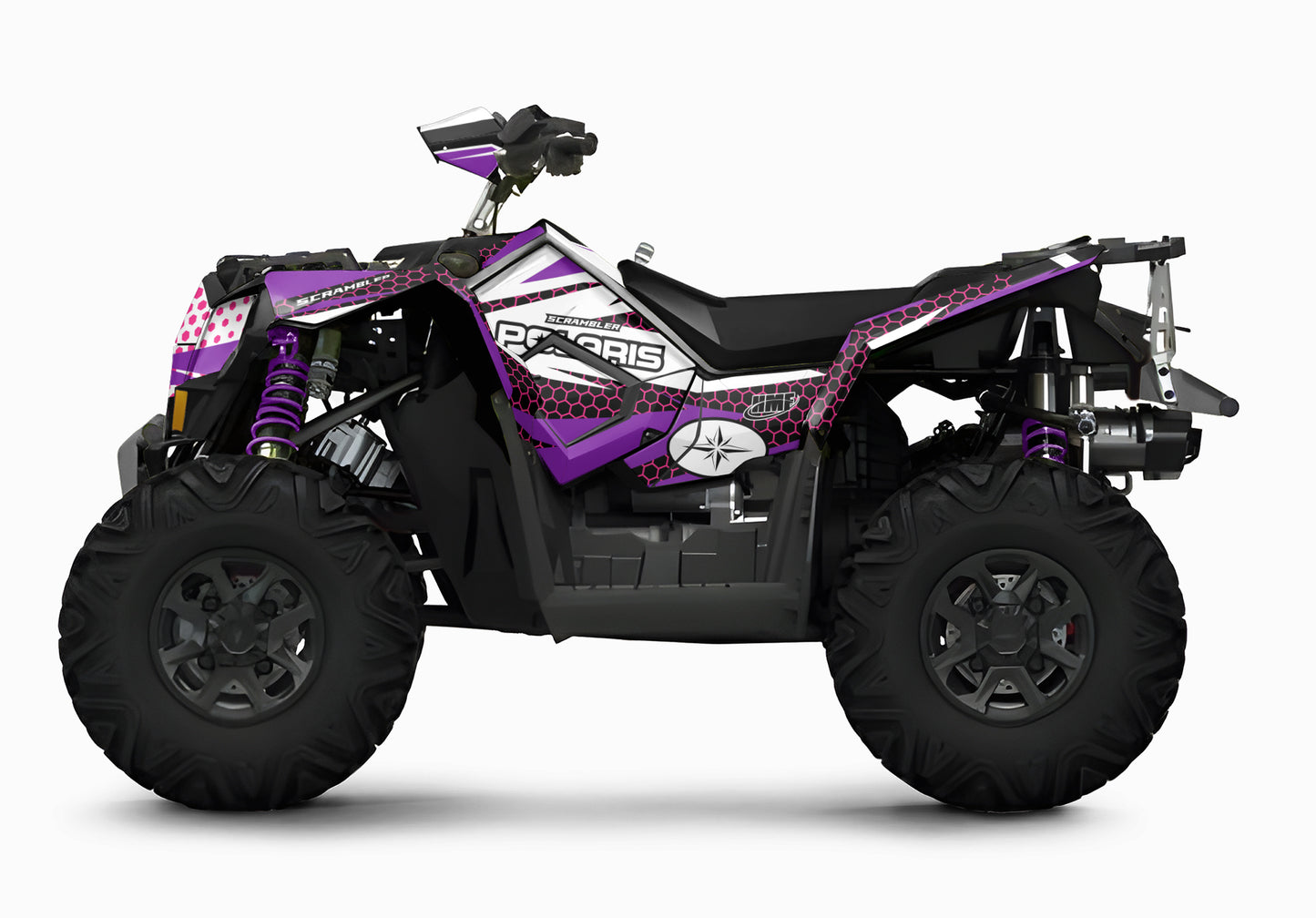 POLARIS SCRAMBLER XP 850-1000 FULL GRAPHICS KIT "HIGHCORE PURPLE" DESIGN