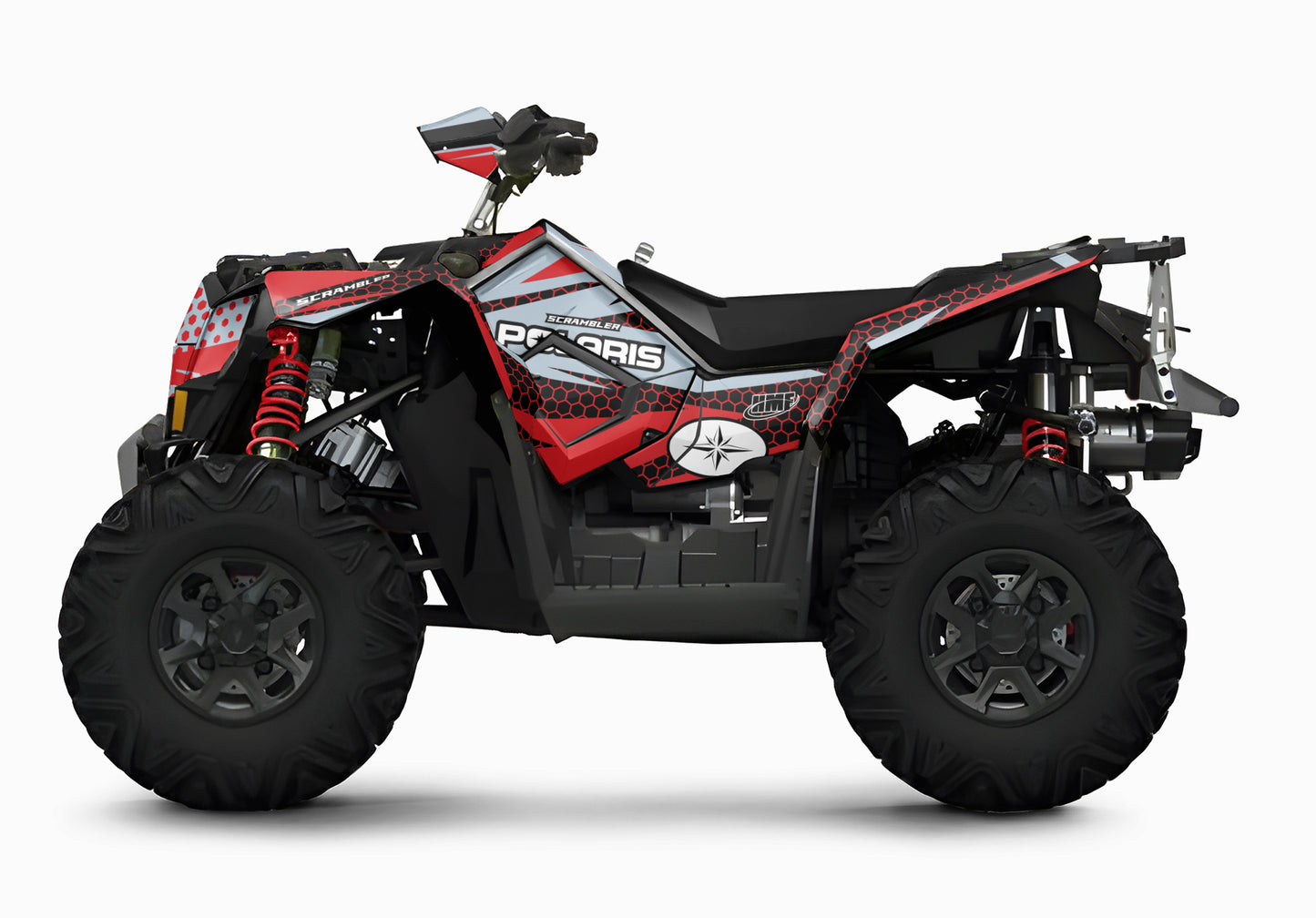 POLARIS SCRAMBLER XP 850-1000 FULL GRAPHICS KIT "HIGHCORE RED" DESIGN