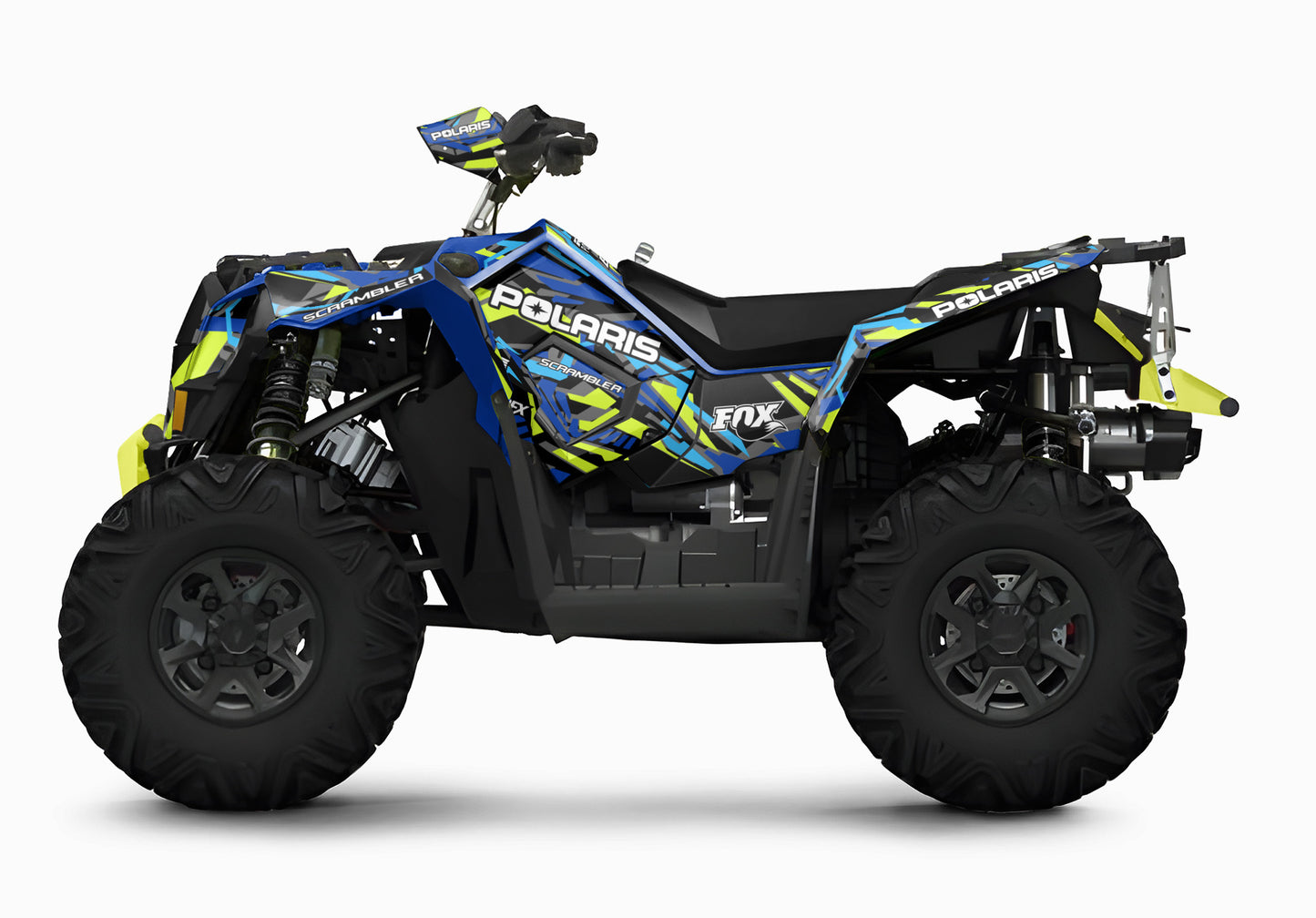 POLARIS SCRAMBLER XP 850-1000 FULL GRAPHICS KIT "TRANCED BLUE" DESIGN