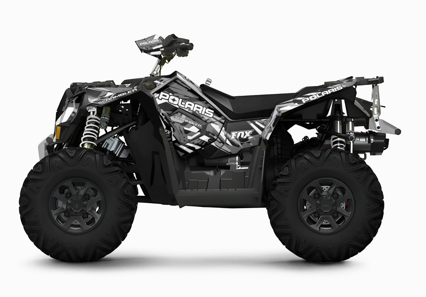 POLARIS SCRAMBLER XP 850-1000 FULL GRAPHICS KIT "TRANCED GREY" DESIGN