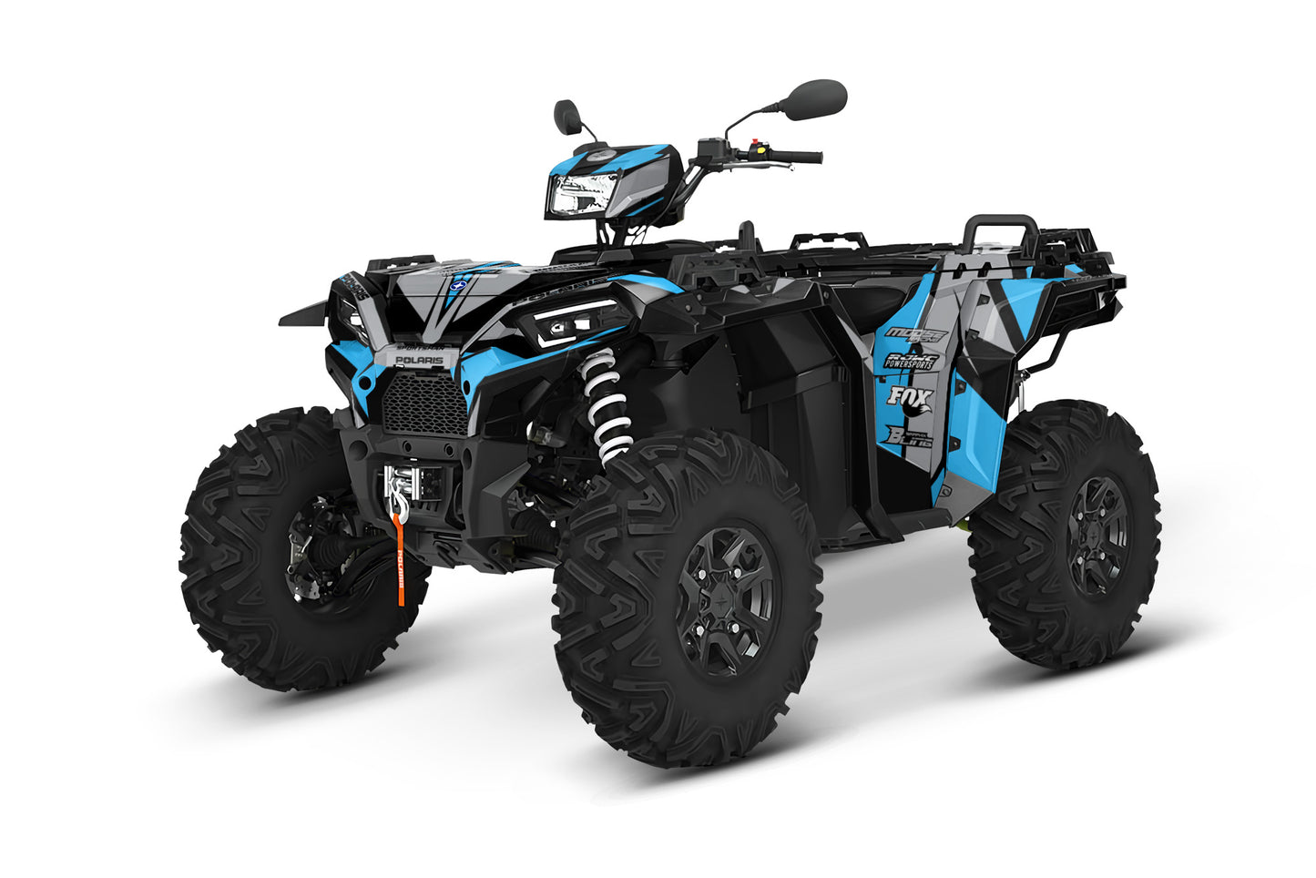 POLARIS SPORTSMAN XP 850-1000 FULL GRAPHICS KIT "ATTACK BLUE" DESIGN