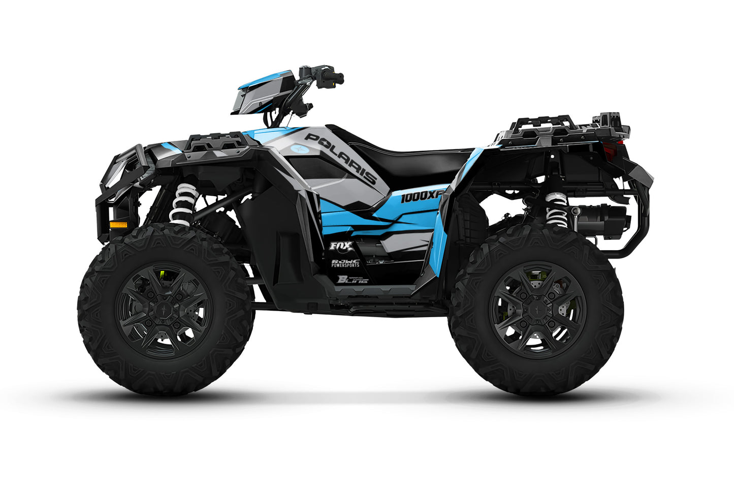POLARIS SPORTSMAN XP 850-1000 FULL GRAPHICS KIT "ATTACK BLUE" DESIGN