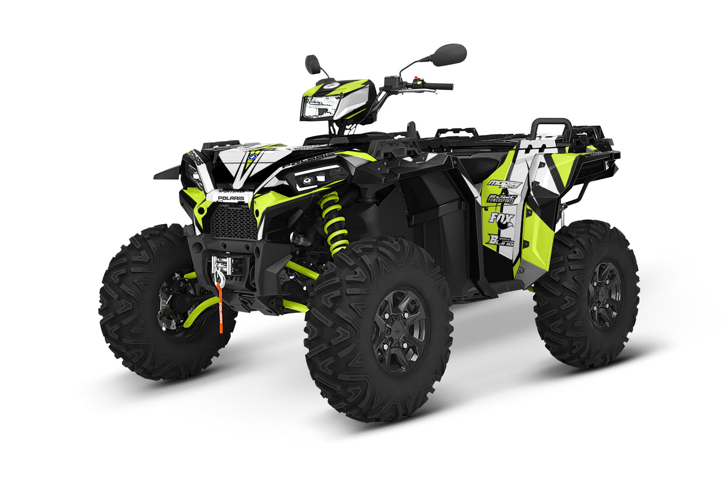 POLARIS SPORTSMAN XP 850-1000 FULL GRAPHICS KIT "ATTACK LIME" DESIGN