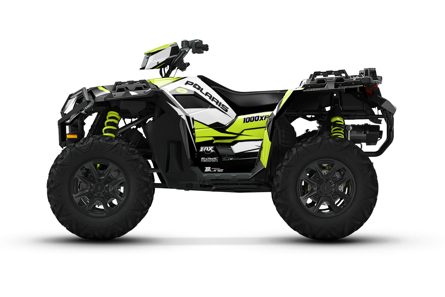 POLARIS SPORTSMAN XP 850-1000 FULL GRAPHICS KIT "ATTACK LIME" DESIGN