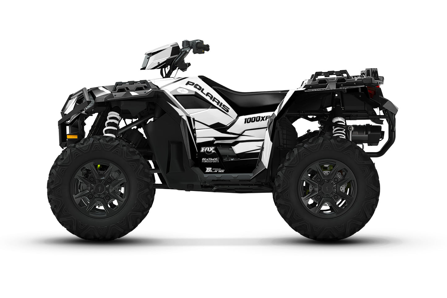 POLARIS SPORTSMAN XP 850-1000 FULL GRAPHICS KIT "ATTACK WHITE" DESIGN