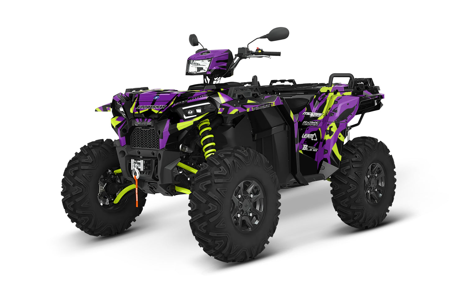 POLARIS SPORTSMAN XP 850-1000 FULL GRAPHICS KIT "CAMED PURPLE" DESIGN