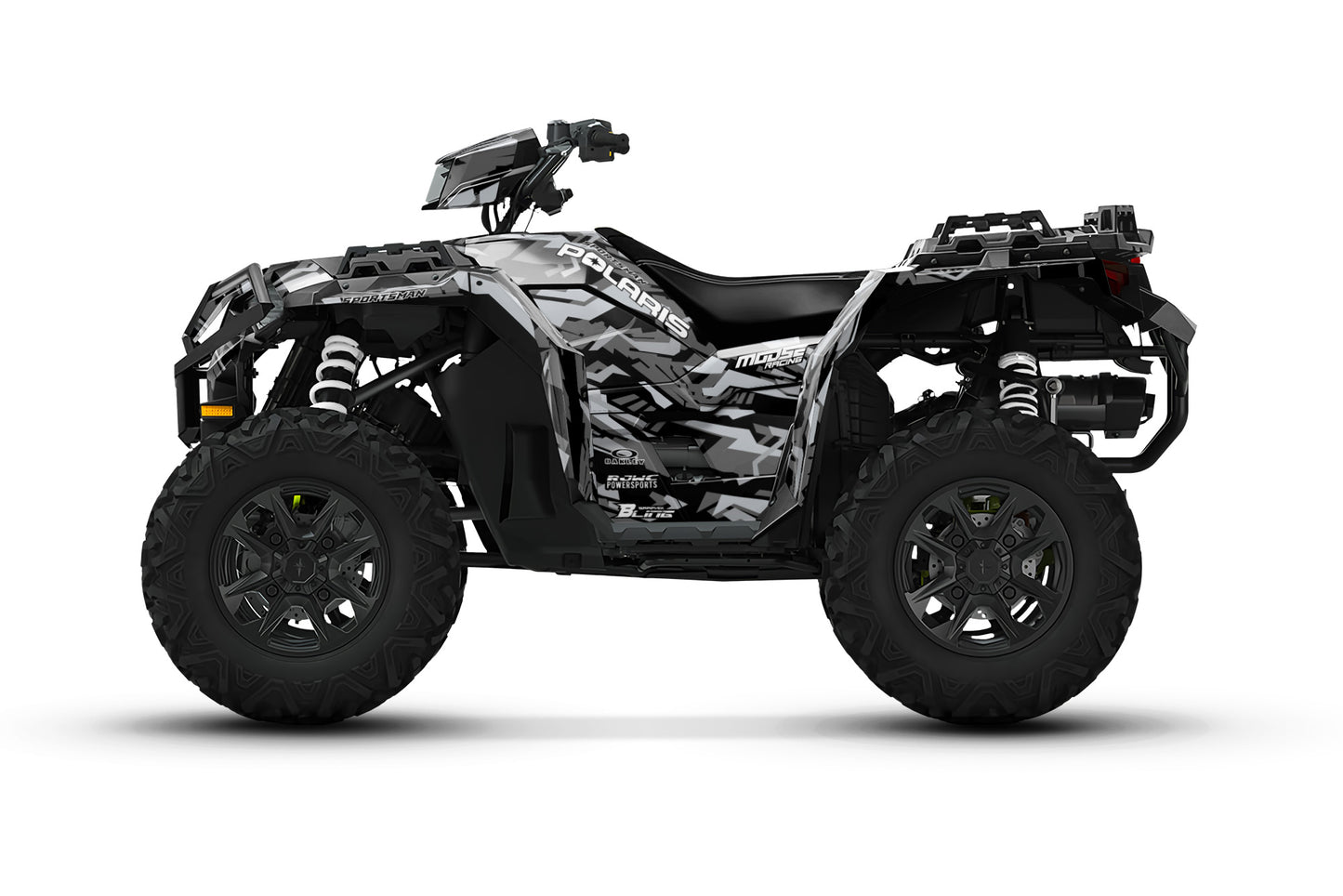 POLARIS SPORTSMAN XP 850-1000 FULL GRAPHICS KIT "TRANCED GREY" DESIGN