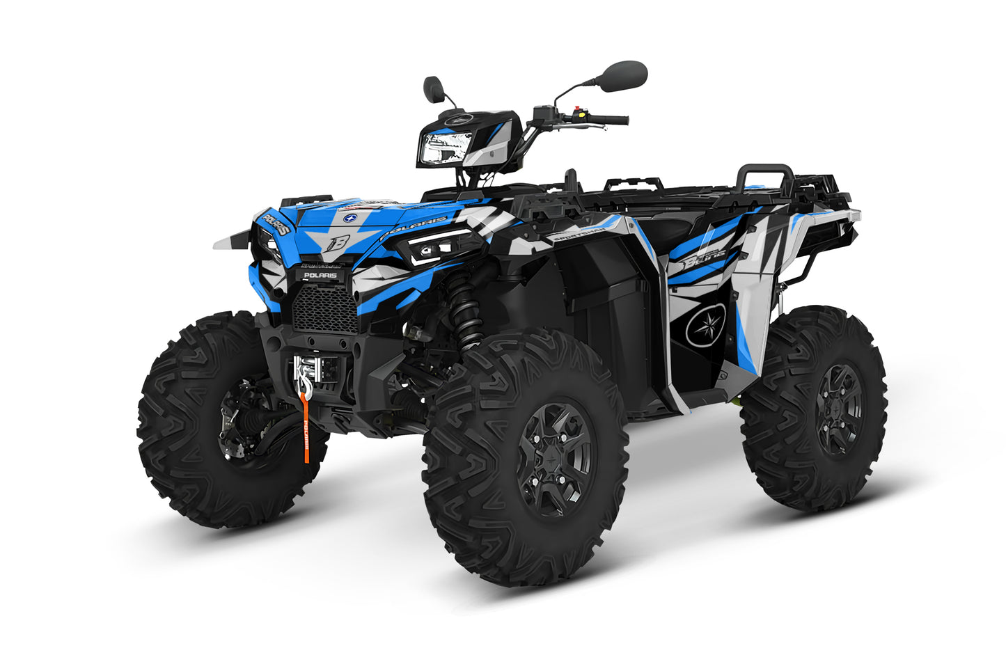 POLARIS SPORTSMAN XP S 850-1000 FULL GRAPHICS KIT "RACING BLUE" DESIGN