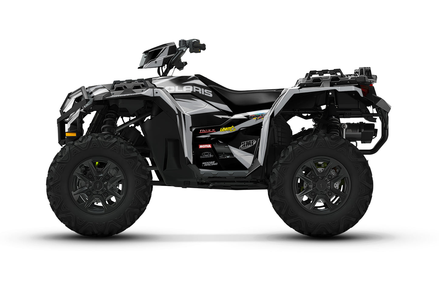 POLARIS SPORTSMAN XP S 850-1000 FULL GRAPHICS KIT "RACING GREY" DESIGN
