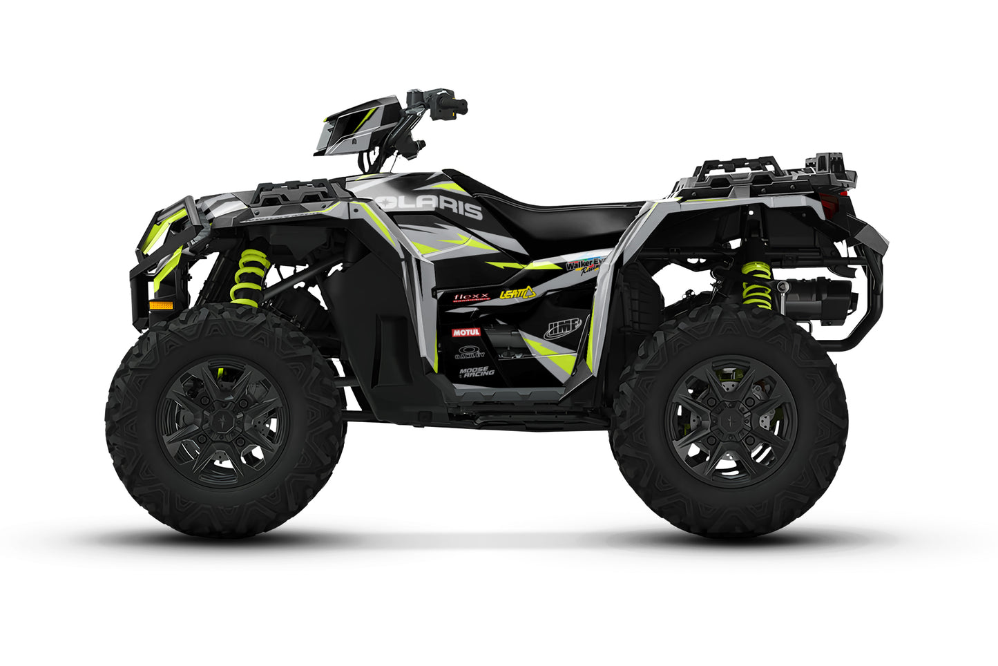 POLARIS SPORTSMAN XP S 850-1000 FULL GRAPHICS KIT "RACING LIME GREEN" DESIGN