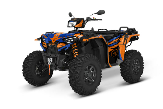 POLARIS SPORTSMAN XP S 850-1000 FULL GRAPHICS KIT "RACING ORANGE" DESIGN