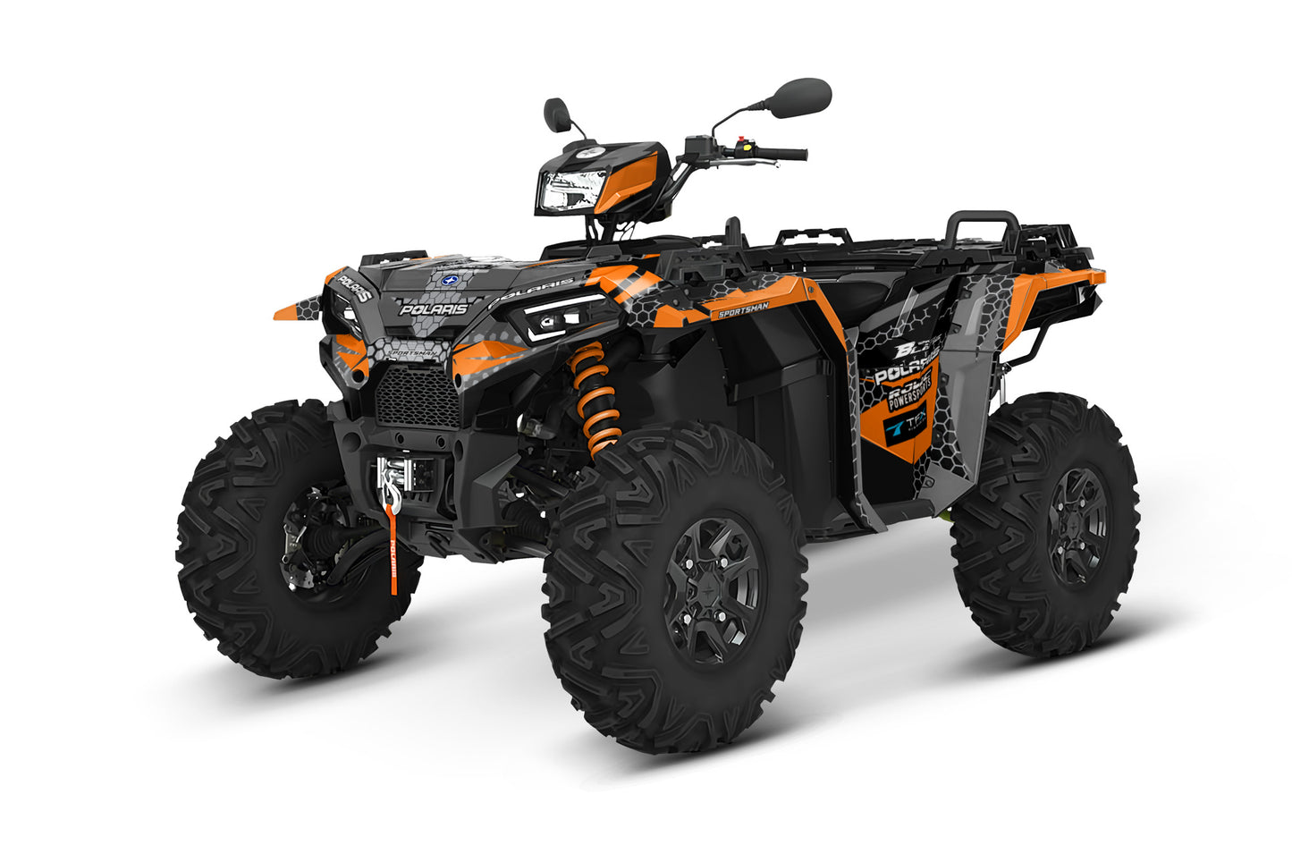 POLARIS SPORTSMAN XP S 850-1000 FULL GRAPHICS KIT "HIGHCORE ORANGE" DESIGN