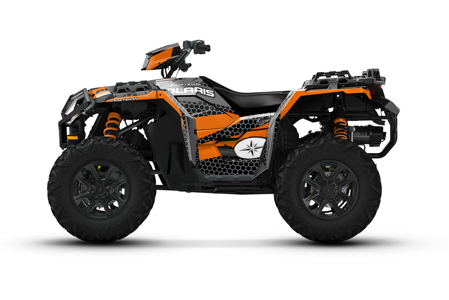 POLARIS SPORTSMAN XP S 850-1000 FULL GRAPHICS KIT "HIGHCORE ORANGE" DESIGN