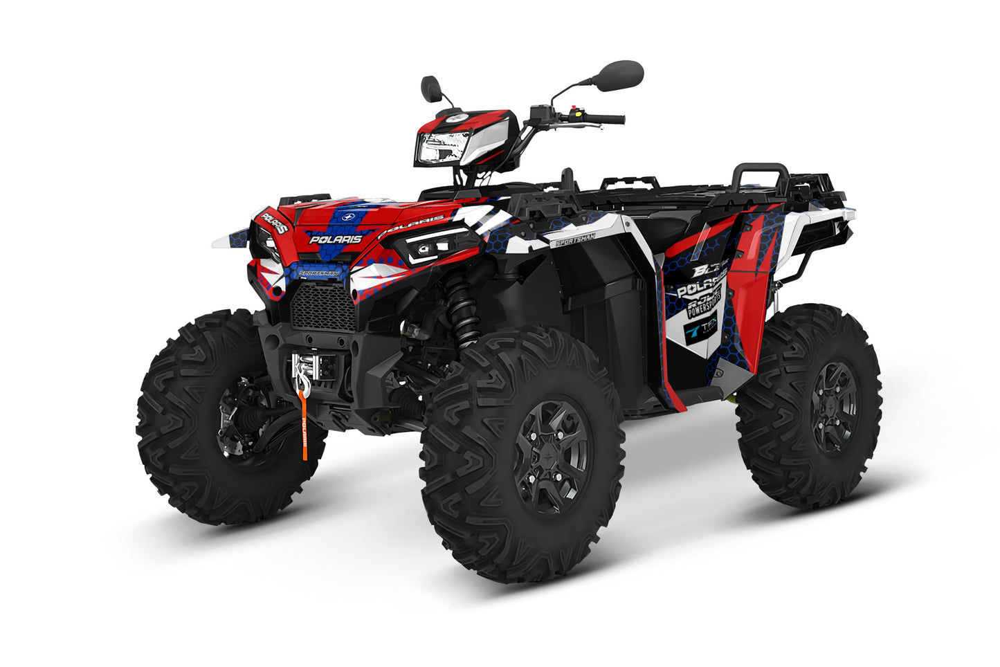 POLARIS SPORTSMAN XP S 850-1000 FULL GRAPHICS KIT "HIGHCORE RED" DESIGN