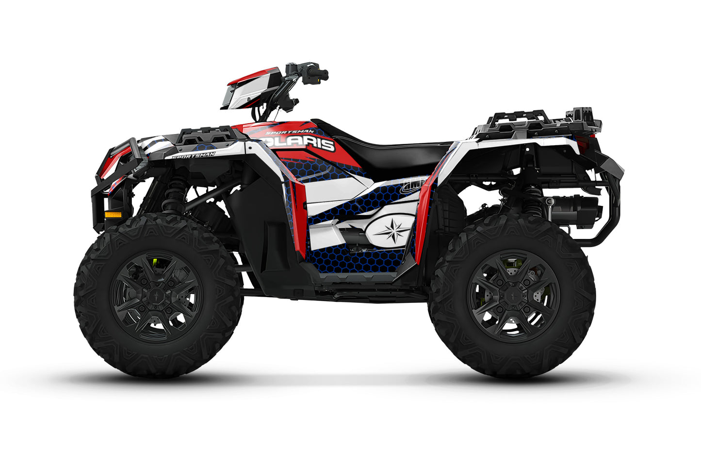 POLARIS SPORTSMAN XP S 850-1000 FULL GRAPHICS KIT "HIGHCORE RED" DESIGN
