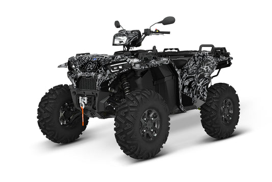POLARIS SPORTSMAN XP S 850-1000 FULL GRAPHICS KIT "MACHINE BLACK" DESIGN
