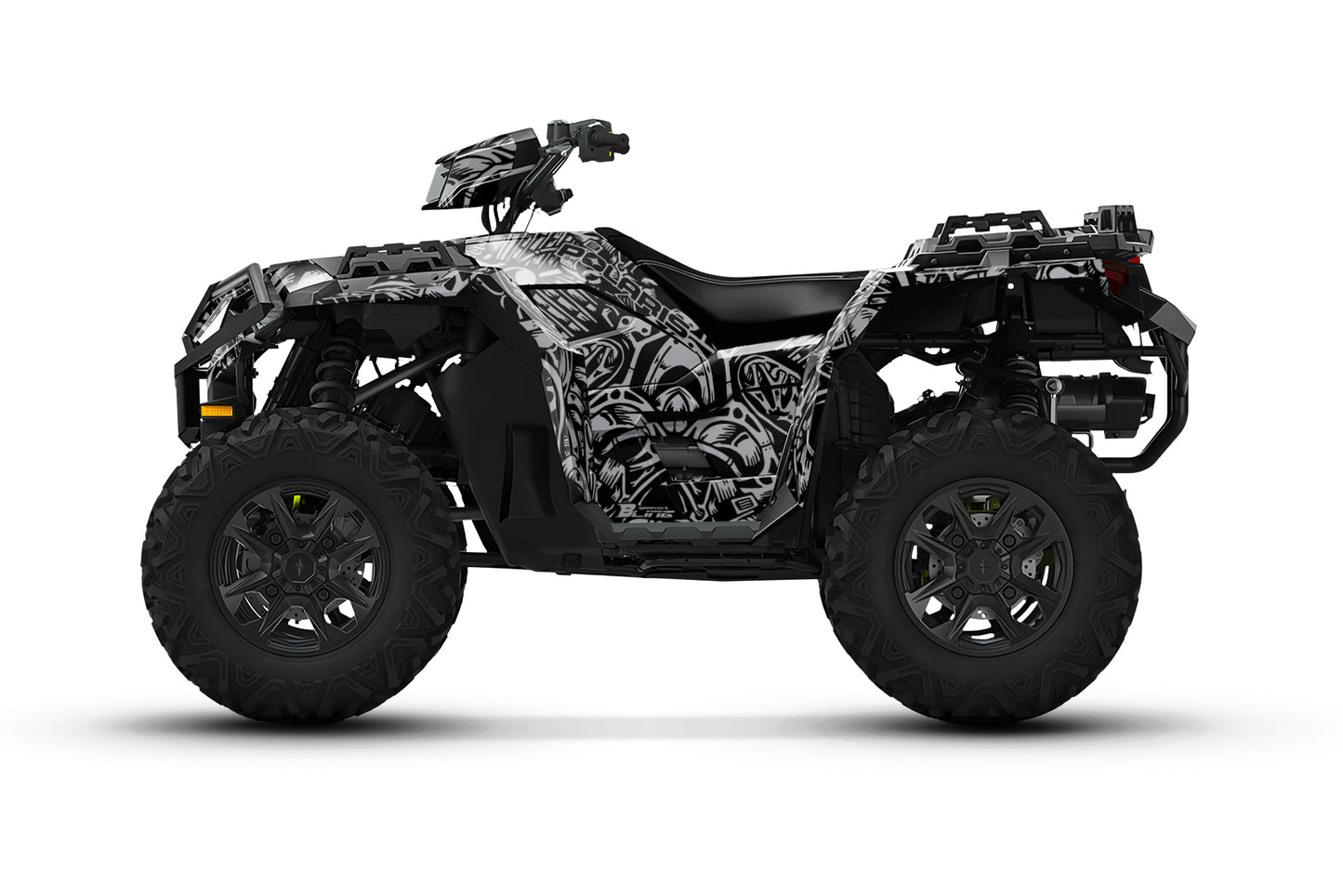 POLARIS SPORTSMAN XP S 850-1000 FULL GRAPHICS KIT "MACHINE BLACK" DESIGN