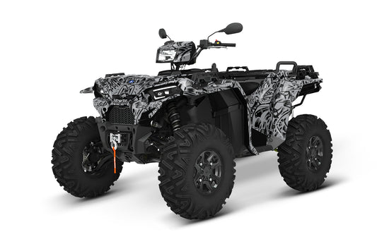 POLARIS SPORTSMAN XP S 850-1000 FULL GRAPHICS KIT "MACHINE GREY" DESIGN