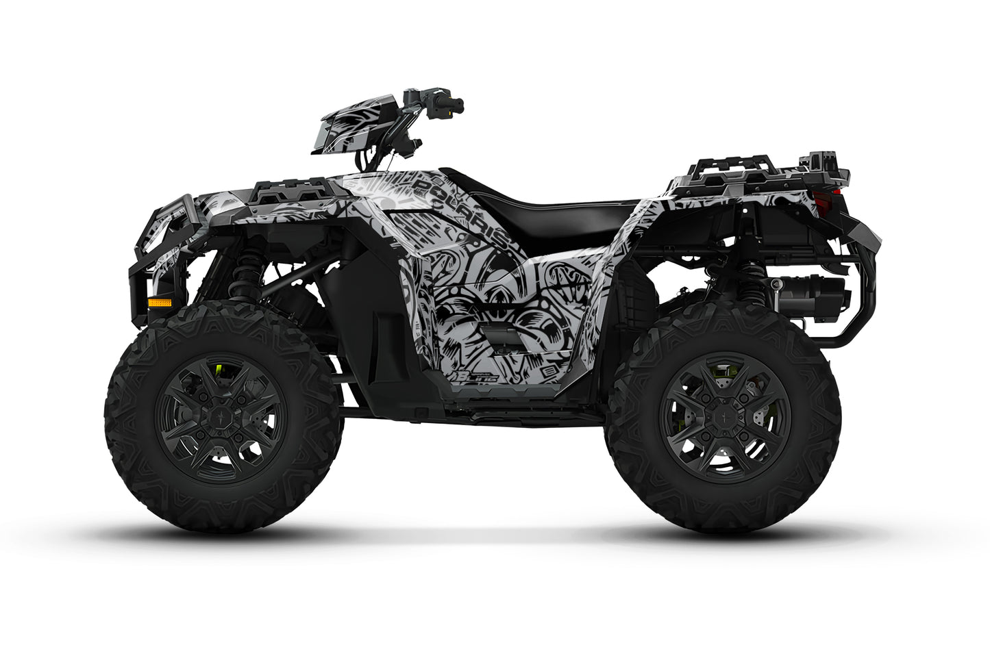 POLARIS SPORTSMAN XP S 850-1000 FULL GRAPHICS KIT "MACHINE GREY" DESIGN