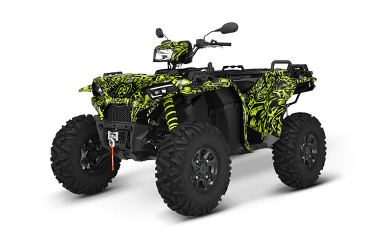 POLARIS SPORTSMAN XP S 850-1000 FULL GRAPHICS KIT "MACHINE LIME GREEN" DESIGN