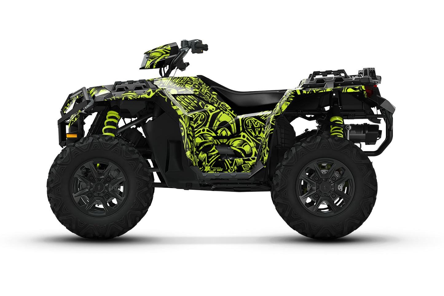 POLARIS SPORTSMAN XP S 850-1000 FULL GRAPHICS KIT "MACHINE LIME GREEN" DESIGN